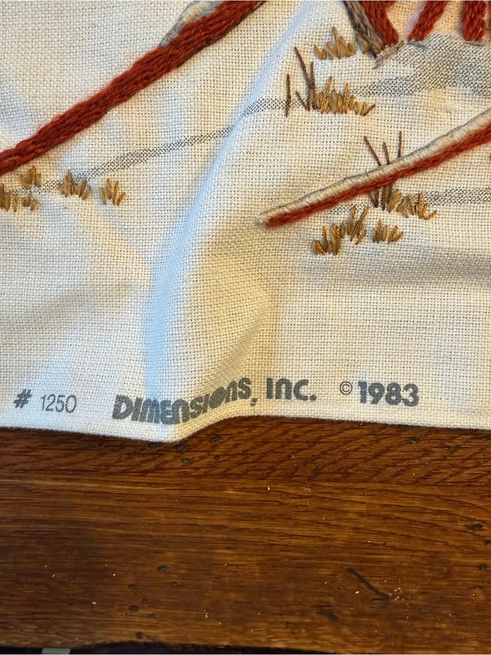 Dimensions Completed‎ Crewel Embroidery “Abandoned Buggy” By Mildred Sands Kratz